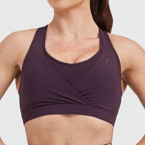 Oner Active 2023 Unified Layered Sports Bra in Blackberry Purple - Size Small